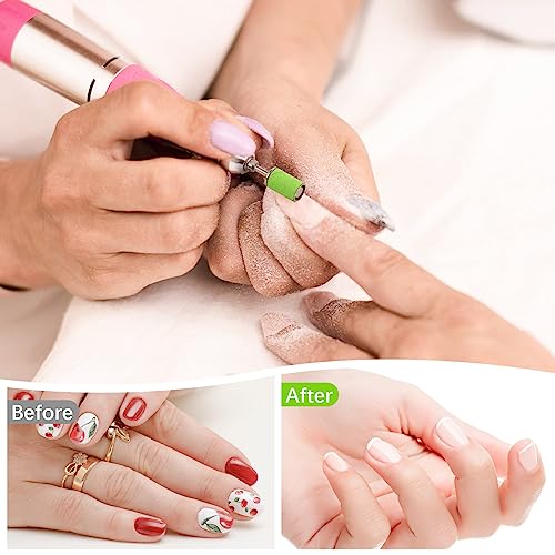 Sanding Bands for Nail Drill 240 Grit Extreme Fine Nail Sanding Bands 200Pcs Green Professional Sanding Bands and 2Pcs Nail Drill Bits for Manicures and Pedicure - color: green, size: 240 grit