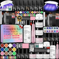 Glamonade Acrylic Nail Kit for Beginners: Prep to Finish Home Practice DIY - size: 600Pcs