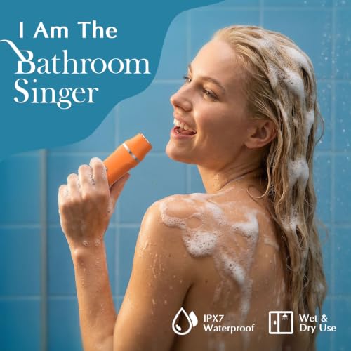 Electric Razor for Women Men - Wet Dry Shave, Waterproof Bikini Trimmer, Pubic Hair Removal Shaver with Hypoallergenic Ceramic Blades, Facial & Body Groomer, USB Recharge, Birthday Gifts - color: Orange