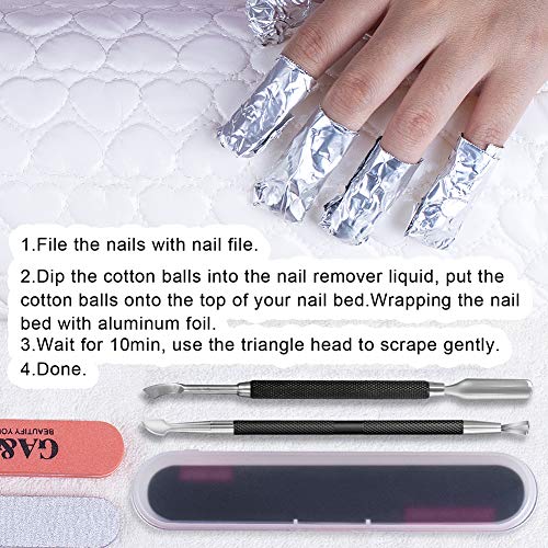 2PCS Black Cuticle Pusher Tool and Scraper Nail Pusher - color: black