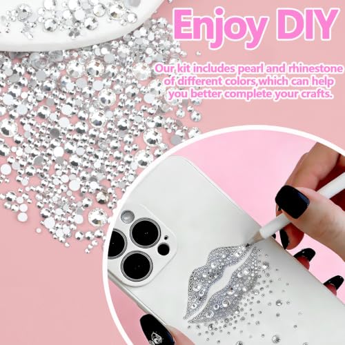Silver Gems Rhinestones for Bedazzling Kit Clear Gems for Crafts - color: 23-Silver