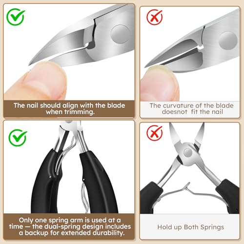 Heavy Duty Toenail Clippers for Thick Nails, Nail Clippers for Men Seniors