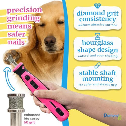 Diamondg Dog Nail Grinder Bits - Diamond-Coated, 60 Grit Body, 1pack, Large - size: 002 - Enhanced Big Casey (1 Pack - Large)