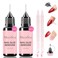MelodySusie Acetone Free Nail Glue Remover for Press On Nails, 15ml, 2PCS - size: 1.05 Fl Oz (Pack of 1)