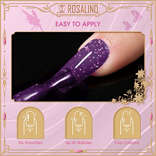 ROSALIND 6 Color Changing Gel Nail Polish, Thermal Gel Polish - color: Color Changing