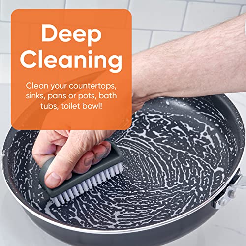 Superio Stiff Nail Brush for Cleaning Fingernails Small Scrub Brush with Handle, Cleaning Brushes for Hands, Toes, and Nails (Black, 12 Pack) - color: 12 Pack