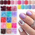 360pc Colored Press on Nails Short Square Fake Acrylic Nails