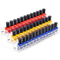 Acrylic Nail Polish Organizer Rack, 3 Tier Paint rack and Storage Shelf, Clear Display Stand for Tattoo Inks, Sunglasses, Essential Oils, Gel Nail Polish - Holds 36 Bottles - size: 3 Tiers