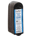ForPro Stainless Steel Pedi File Refill, 50ct, 80 Grit, Black, 4" x 1.25" - size: 80 Grit, style: Black