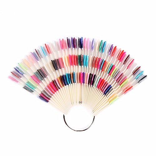 150 Tips 3 Knots Nail Art Display Board Nails With Ring Salon Tool Makeup Chart Color Sample Practice Fan Nail Polish Display