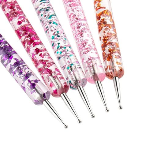 5 PCS Nail Dotting Tools Design Tools, Nail Dotting Pen Nail Art Tools - color: 5 PCS