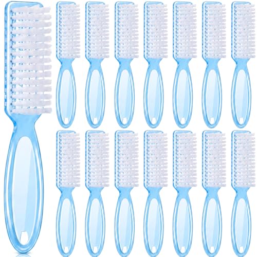 Patelai 15 Pieces Nail Brush Handle Grip for Fingernail Toe Scrub Cleaning - color: Blue