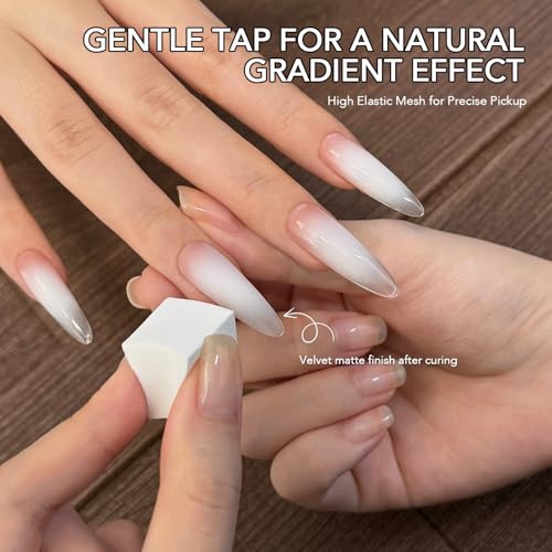 GAOY Cushion Ombre Painting Gel with Sponges, White