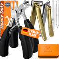 Heavy Duty Toenail Clippers for Thick Ingrown Nails Fingernail Set - color: 8pack - Antique Bronze