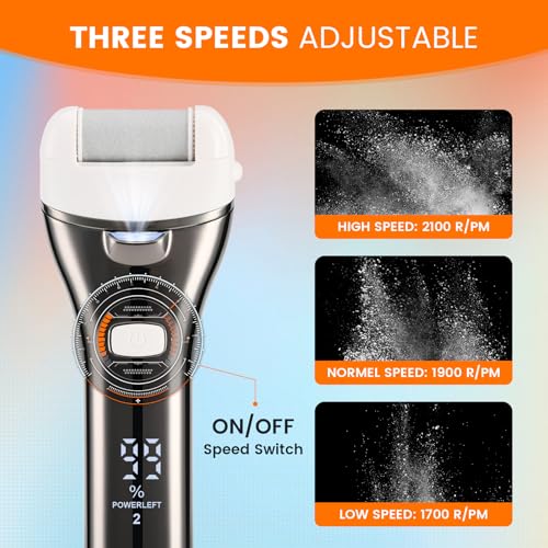 Electric Foot Callus Remover Rechargeable Pedicure Tool for Cracked Heels