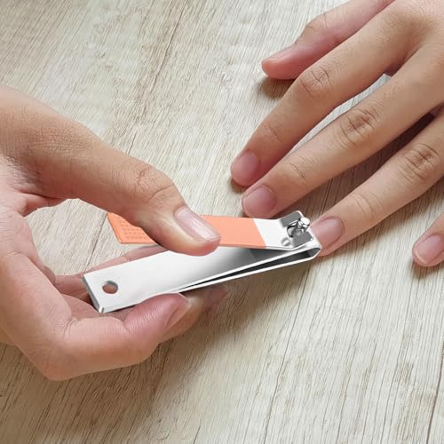 Mudder 6 Pcs Large Toenail Clippers Straight Edge Cutters, Rose Gold - color: Rose Gold