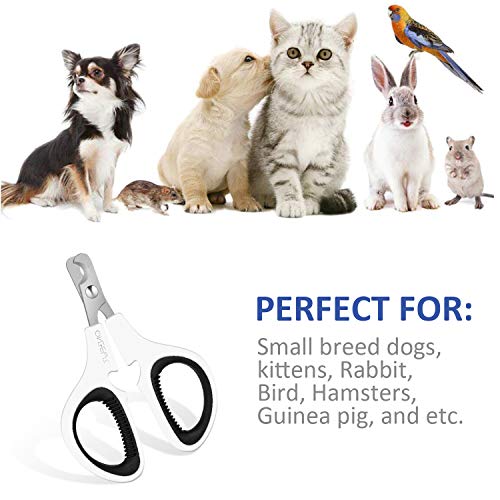 Pet Nail Clippers, Cat & Kitten Claw Nail Clipper Safe Sharp Trimmer - color: Black