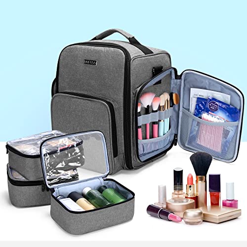 BAFASO Nail Polish Organizer Holds 72 Bottles (15ml - 0.5 fl.oz), Gray - color: Gray