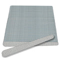 Flowery Disposable Nail File Wood Core 100/180 Grit, Silver, 100 Count
