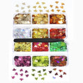 2Box 6Grids Maple Leaf Fall Nail Glitter - color: Color 10