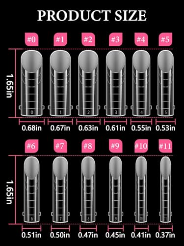 EBANKU Poly Gel Toenail Kit Toe Dual Nail Forms Reusable Poly Gel Nail Kit - color: Long Square_120P