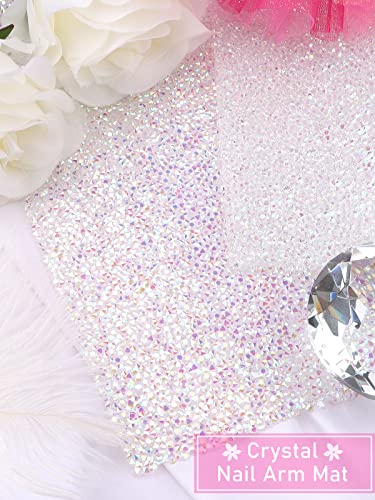 EBANKU Shiny Nail Art Hand Rest Pad for Nail Art Cushion Pillow - Colorful - color: Colorful