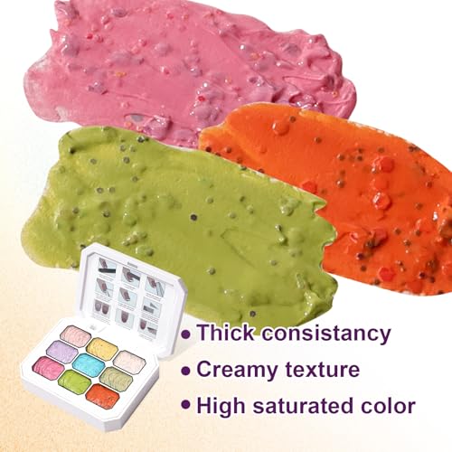 Gradient Painting Gel, 9 Colors Ombre Gel Nail Polish for 3D Sculpture Gel - color: Candy Cane Cream