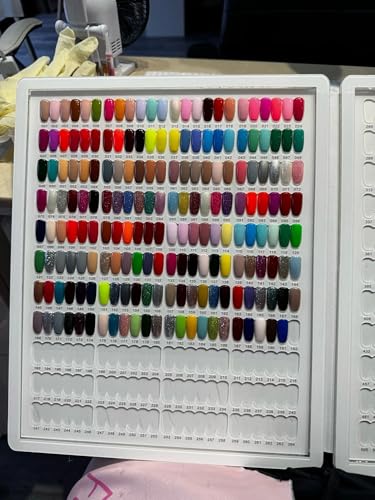 Acycoin2A 528 Nail Gel Polish Display Chart Acrylic Nail Art Sample Book - size: Extra Large