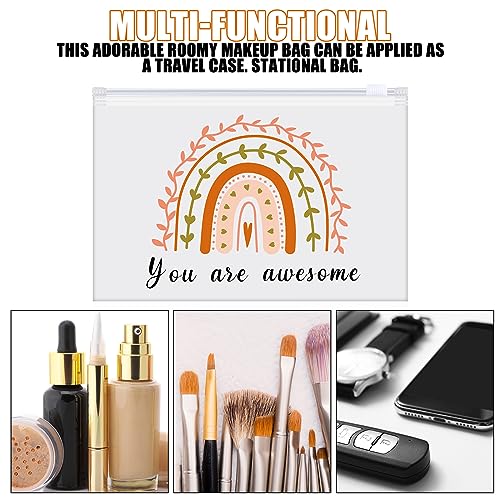 Sweetude 150 Pcs Makeup Bags Inspirational Gifts Bulk for Women, Rainbow - style: Rainbow