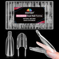 EBANKU Sandwich Dual Nail Forms 120PCS Transparent - color: Updated Almond