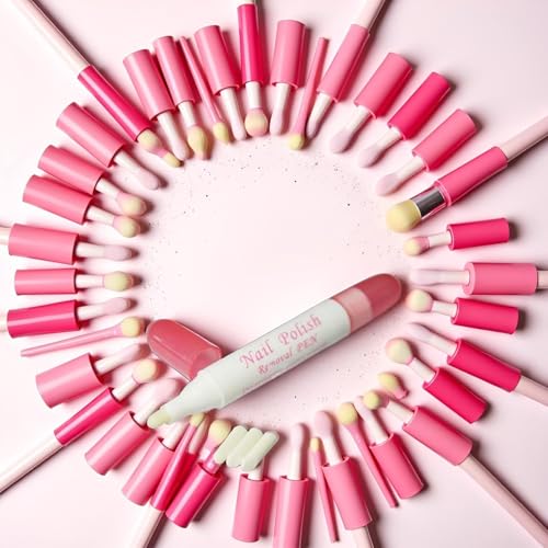 Nail Polish Corrector Pen with 3 Replaceable Tips, Professional Manicure Cleanup Tool for Quick Nail Art Mistakes