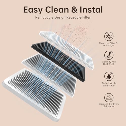 Nail Dust Collector Cordless Dust Collector Nail Tech - color: AB Diamond