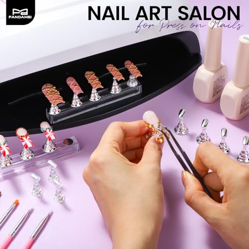 Fandamei 20PCS Nail Stands, Press On Nail Stand, Nail Stand For Press Ons - color: Silvery