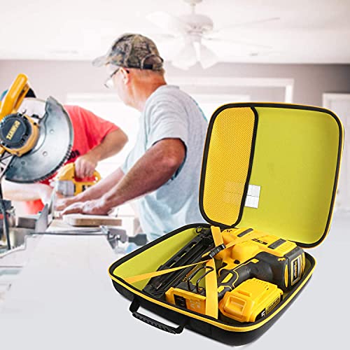 khanka Hard Tool Case Replacement for DEWALT 20V MAX* Finish Nailer Angled 16GA (DCN660B), Case Only
