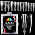 EBANKU Dual Nail Forms for Poly Extension Gel 120 PCS - color: Long Stiletto_S