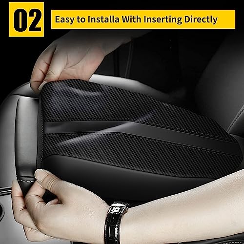 AOMSAZTO Armrest Console Covers for 2013-2018 Nissan Altima Carbon Fiber - color: Black Carbon Fiber, size: 2013-2018