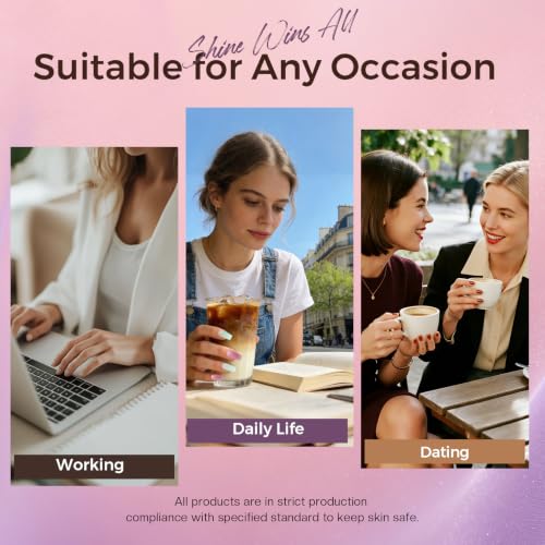 Morovan Nail Polish Set Purple: Brown Pink Fall Winter Fingernail Gift Kit - color: Winter Brown Purple