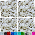 80 pcs Cat Nail Caps | Cat Claw Covers | with Adhesives and Applicators (Pearl White, Medium) - color: Pearl White, size: Medium