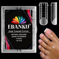 EBANKU Poly Gel Toenail Kit Toe Dual Nail Forms Reusable Poly Gel Nail Kit - color: Long Square_120P