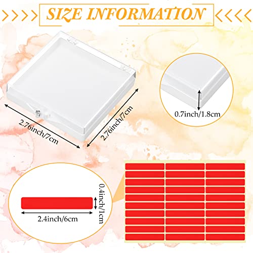 Landhoow 15 Pcs Press on Nail Box, Acrylic Display Case,White - color: White
