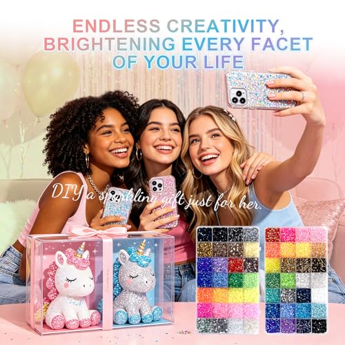 56000Pcs Resin Jelly Rhinestones 56 Colors Nail Gems Bedazzling Kit