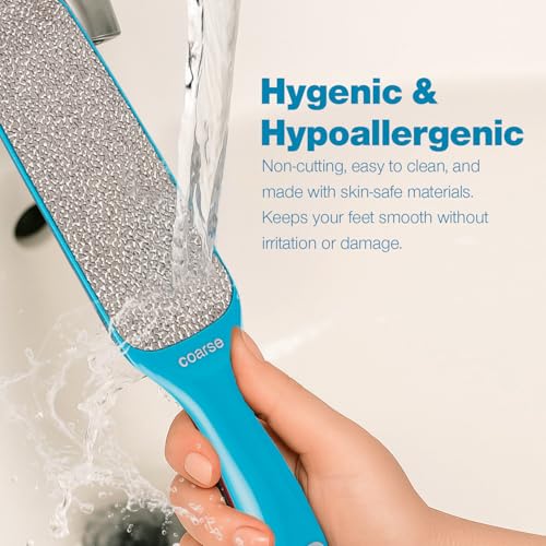 Probelle Double Sided Nickel Foot File Callus Remover, Blue - color: Blue