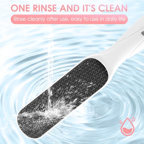 Dual Sided Nano Glass Foot File White with Cleaning Brush - style: White Pedicure Foot File