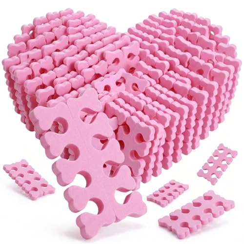 100 Pcs Sponge Toe Separators Soft Finger Separators Premium Pedicure Tool, Toe Divider Spacer for Polishing Pedicure Manicure Coating Gel Painting Nail Art Beauty Accessories