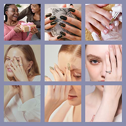 Acrylic Nail Art Brush Size 8, 100% Pure Kolinsky Hair Oval Nail Brush for Acrylic Application, Professional Nail Extension Manicure Tool Striping Nail Drawing Pen for DIY Home Salon - size: #8