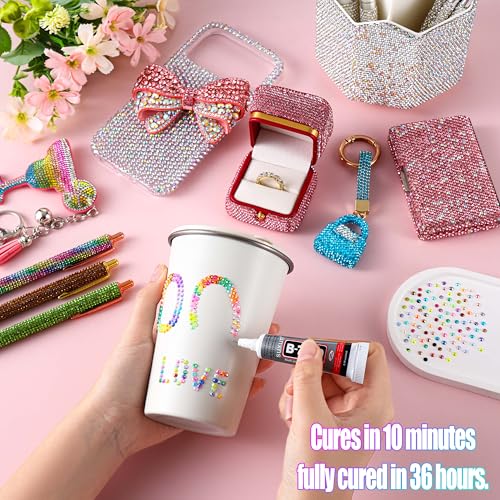 99000Pcs Resin Jelly Rhinestones Bedazzling Kit with 11 Boxes