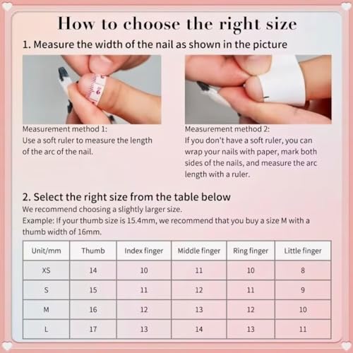 MAGLFELL Salon Press On Nails - 3D Almond Handmade Unique French Fake Nails, Thick Acrylic and Muti-Layer Gel False Nails, Reusable Gel Cured Durable press ons (Size S) - color: 145, size: S