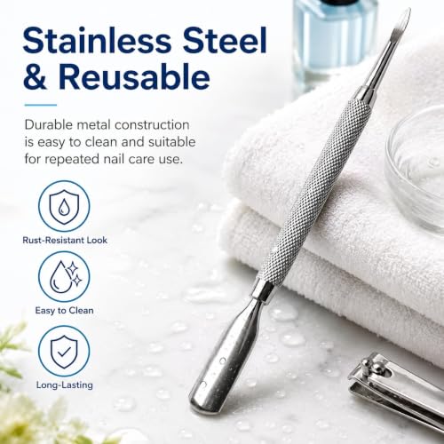 Nail Cuticle Remover Nail Art Tools para Cuticle Pusher Stainless Steel Scoop Symphony