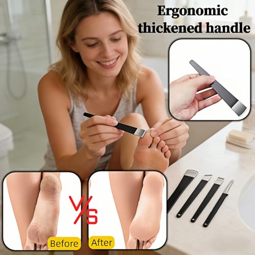 Professional 6-Piece Ingrown Toenail Tool Kit, Stainless Steel Foot Callus Remover & Pedicure Tools Set with Storage Case, Heavy Duty Durable Foot Rasp for Dead Skin Corn, Home Use