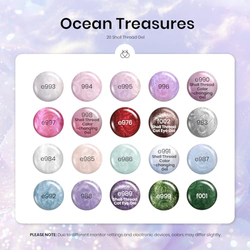 Beetles Pastel Gel Nail Polish Set, 20 Color Magnetic Cat Eye Shimmer - color: 20-Pearl Cat Eye Gel Nail